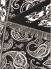 Zwillingsherz Driehoekige sjaal "Paisley" zwart - (L)170 x (B)95 cm