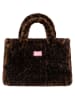Zwillingsherz Shopper "Leo" in Braun - (B)50 x (H)35 cm