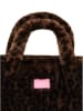 Zwillingsherz Shopper "Leo" in Braun - (B)50 x (H)35 cm