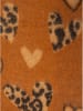Zwillingsherz Schal "Herz Leo" in Hellbraun - (L)220 x (B)40 cm