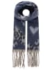 Zwillingsherz Schal "Herz Leo" in Blau - (L)220 x (B)40 cm