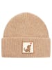 Zwillingsherz Mütze "Dackel" in Beige