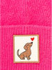 Zwillingsherz Mütze "Dackel" in Pink