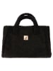 Zwillingsherz Shopper "Plüsch & Dackel" zwart - (B)50 x (H)35 cm