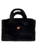 Zwillingsherz Shopper "Herz Leo" in Schwarz - (B)50 x (H)35 cm