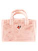 Zwillingsherz Shopper bag "Heart Leo" w kolorze jasnoróżowym - 50 x 35 cm