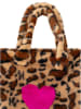 Zwillingsherz Shopper "Leo & Herz" in Beige - (B)50 x (H)35 cm