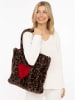 Zwillingsherz Shopper "Leo & Herz" in Braun - (B)50 x (H)35 cm
