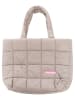 Zwillingsherz Shopper "Uni" in Grau - (B)48 x (H)36 cm