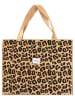 Zwillingsherz Shopper bag "Leo" w kolorze beżowym - 49 x 38 cm