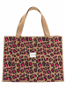 Zwillingsherz Shopper "Leo" in Hellbraun - (B)49 x (H)38 cm