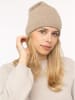 Zwillingsherz Kaszmirowa czapka beanie w kolorze beżowym