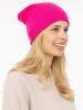 Zwillingsherz Kaschmir-Beanie in Pink