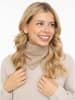 Zwillingsherz Kaschmit-Dreieckstuch in Beige - (L)84 x (B)34 cm