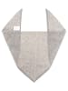 Zwillingsherz Kaschmir-Dreieckstuch in Grau - (L)84 x (B)34 cm