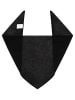 Zwillingsherz Kaschmir-Dreieckstuch in Schwarz - (L)84 x (B)34 cm