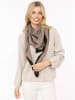 Zwillingsherz Kaschmir-Dreieckstuch in Beige - (L)180 x (B)72 cm