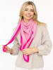 Zwillingsherz Kaschmir-Dreieckstuch in Rosa - (L)180 x (B)72 cm