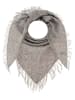 Zwillingsherz Kaschmir-Dreieckstuch in Grau - (L)180 x (B)73 cm