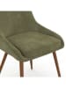 IDOMYA Essentials Krzesła (4 szt.) "Olivia" w kolorze khaki do jadalni - 47,5 x 79 x 54 cm