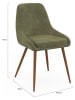 IDOMYA Essentials 4-delige set: eetkamerstoelen "Olivia" kaki - (B)47,5 x (H)79 x (D)54 cm