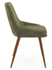 IDOMYA Essentials 4-delige set: eetkamerstoelen "Olivia" kaki - (B)47,5 x (H)79 x (D)54 cm