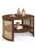 IDOMYA Factory Salontafel "Eve" bruin/beige - (H)40 x Ø 70 cm