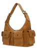 Wojas Leder-Schultertasche in Hellbraun - (B)32 x (H)20 x (T)11 cm
