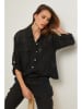 Lin Passion Linnen blouse zwart