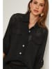 Lin Passion Linnen blouse zwart