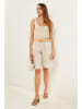 Lin Passion Leinen-Bermudas in Beige
