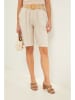 Lin Passion Leinen-Bermudas in Beige