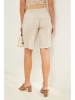 Lin Passion Leinen-Bermudas in Beige