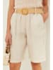 Lin Passion Leinen-Bermudas in Beige