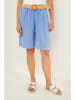 Lin Passion Linnen bermuda blauw