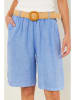Lin Passion Linnen bermuda blauw