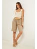 Lin Passion Leinen-Bermudas in Beige