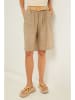 Lin Passion Leinen-Bermudas in Beige