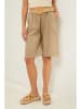 Lin Passion Leinen-Bermudas in Beige