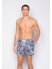 Joop! Bodywear Badeshorts in Dunkelblau/ Weiß