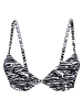 Joop! Bodywear Biustonosz bikini w kolorze czarno-białym