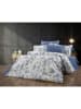 Colourful Cotton Beddengoedset  blauw/wit