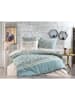 Colourful Cotton Beddengoedset  lichtblauw/crème