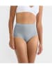 Sloggi Pełne figi high waist (4 pary) "Basic+" w kolorze szaro-błękitno-kremowym