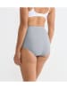 Sloggi Pełne figi high waist (4 pary) "Basic+" w kolorze szaro-błękitno-kremowym