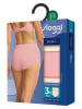 Sloggi 3er-Set: Taillenpantys "Basic" in Rosa/ Creme