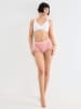 Sloggi Pełne figi high waist (4 pary) "Chic" w kolorze beżowo-jasnoróżowo-białym