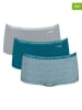 Sloggi 3er-Set: Pantys "Go Crush" in Grau/ Petrol