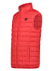 Geographical Norway Kamizelka pikowana "Vaipter" w kolorze czerwonym