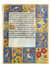 Paperblanks Liniertes Notizbuch ''Spinola-Stundenbuch'' in Blau/ Gelb - (B)18 x (H)23 cm